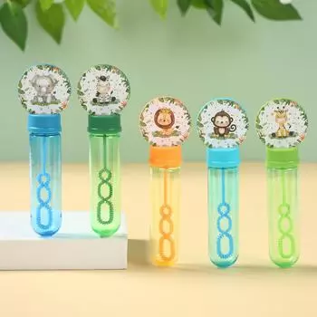 Jungle Animals Sticker Bubble Wand Jungle Safari Happy 1st Birthday Party Decoration Kids Favors Baby Shower Gift Bubble Bottle
