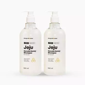 Jungle Monster Jeju Rape Honey Dog Shampoo, 500мл, 2 шт., Корейский шампунь для домашних животных