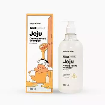 Jungle Monster Jeju Rape Honey Dog Shampoo, 500мл, 1 шт., Корейский шампунь для домашних животных