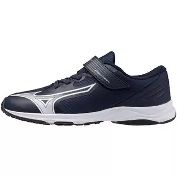 Junior Shoes Speed Studs 4 BELT Belt Athletic Shoes Sports Day School Lightweight Elementary School Students Boys Unisex Children Navy cm 2E [Mizuno]