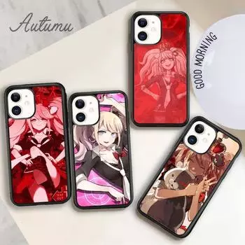 Чехол для телефона Junko Enoshima Danganronpa для iPhone 11 12 13 14 Pro Max mini XR XS SE 2020 6S 7 8 Plus Samsung Galaxy S21 S22 iPhone 6plus