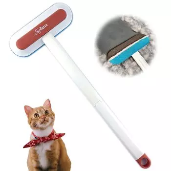 JUPAWTER Щетка для удаления кошачьей шерсти Щетка для удаления кошачьей шерсти Многоразовый очиститель для оранжевых ковров/одежды/постельного белья/дивана