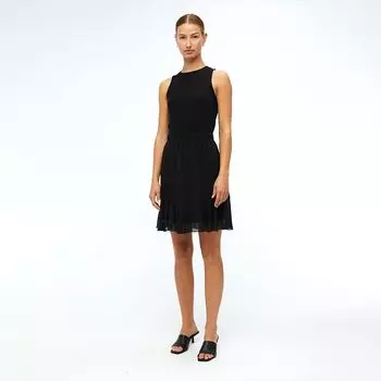 OBJECT Женская черная короткая юбка с оборками и эластичным поясом 34 чёрный