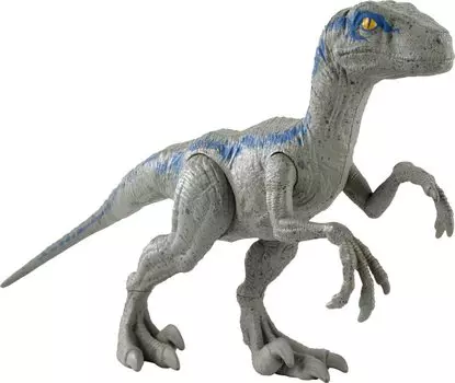 Jurassic World Базовый динозавр Велоцираптор Синяя фигурка