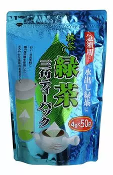Juroen Green tea with matcha triangular tea packs 50 bags x 3 bags