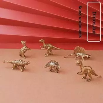 Юрский мультфильм динозавр спинозавр латунный орнамент - креативное украшение для рабочего стола из металла