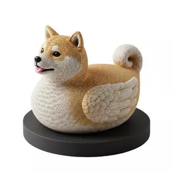 Юшэн Фигурка Собака Утка Французский Бульдог Корги Самоед Доберман Бордер Колли Статуэтка Скульптура Домашний Офис Украшение Орнамент A