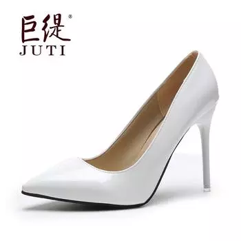 Juti внешняя торговля большой размер женская модная обувь wish европейский и американский леопардовый принт индустрия моды высокие каблуки женская модная обувь 35