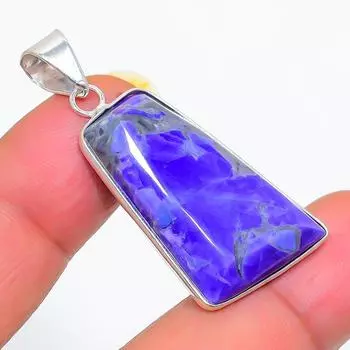 Ювелирная подвеска из натурального морского осадка из яшмы 925 пробы 1,62 дюйма E5o34