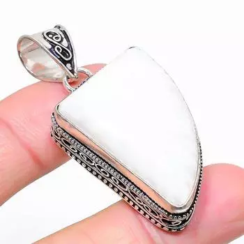 Ювелирная подвеска из стерлингового серебра 925 пробы сколецит 2,05 дюйма b2H94 2.05 белый