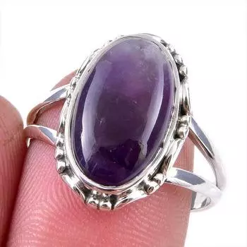 Ювелирное кольцо из чистого серебра 925 пробы с натуральным камнем Тиффани S.8 J2u50