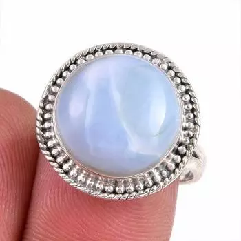 Ювелирное кольцо из натурального опала Owyhee из стерлингового серебра 925 пробы S.7.5 r9p95