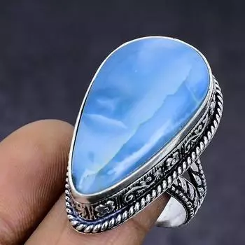 Ювелирное кольцо из стерлингового серебра 925 пробы с натуральным опалом Owhyee, размер 9 s4N80