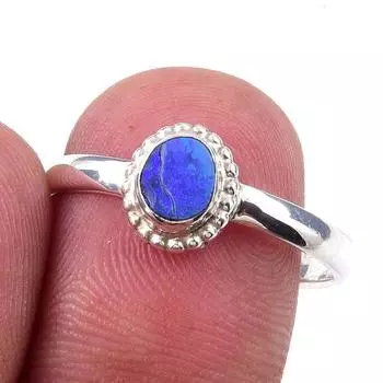 Ювелирное кольцо из стерлингового серебра 925 пробы с натуральным австралийским опалом S.9 y9e80