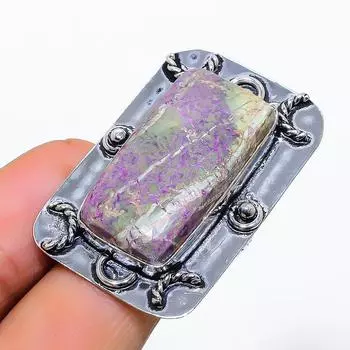 Ювелирное кольцо из стерлингового серебра 925 пробы с натуральным драгоценным камнем ручной работы, размер 7 q3b31