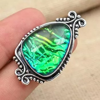 Ювелирное кольцо ручной работы из стерлингового серебра 925 пробы с синим тройным опалом и драгоценным камнем на День Благодарения 4 синий