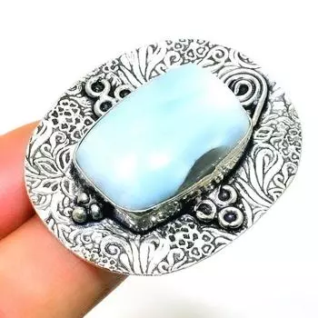 Ювелирное кольцо ручной работы с опалом Owhyee 925 пробы, посеребренное, размер 8