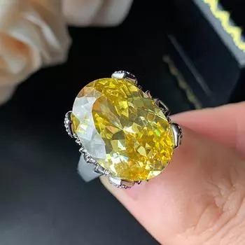 Ювелирное кольцо с настоящим птичьим гнездом, огранка фиолетовый карп, розовый цирконий, желтый бриллиант, кольцо в форме яйца на удачу для женщин