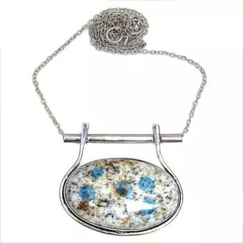 Ювелирное ожерелье из драгоценных камней яшмы ручной работы с этнической нитью макраме