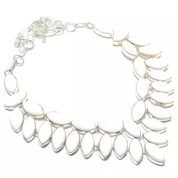 Ювелирное ожерелье из натурального белого коралла из стерлингового серебра 925 пробы 18 дюймов T6A99