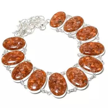 Ювелирное ожерелье из стерлингового серебра 925 пробы с натуральным клубничным кварцем 18 дюймов G0d22