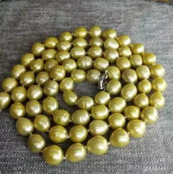 Ювелирное ожерелье из желтого жемчуга 32 дюйма