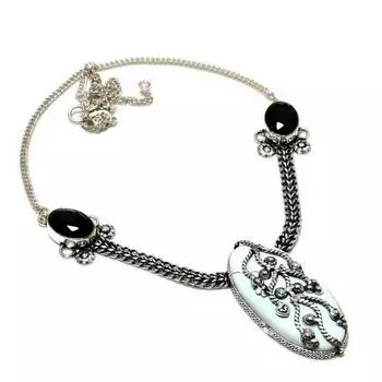 Ювелирное ожерелье с древовидным агатом Sonora Sunrise, посеребренное 925 пробы, 18 дюймов 18 белый