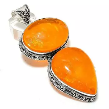 Ювелирное украшение ручной работы из серебра 925 пробы с балтийским янтарем 3,43 дюйма z3k88