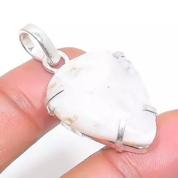 Ювелирное украшение ручной работы из серебра 925 пробы с радужным лунным камнем 1,58 дюйма N7o98