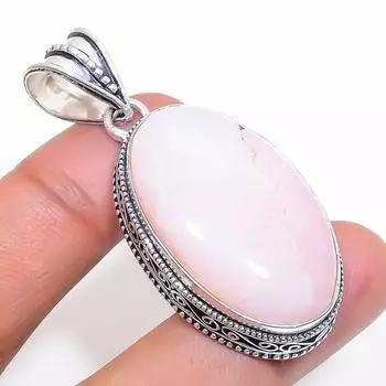 Ювелирное украшение ручной работы из серебра 925 пробы с розовым опалом 2,09 дюйма U5s40