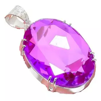 Ювелирное украшение ручной работы из серебра 925 пробы с розовым аметистом 2,17 дюйма AH-779 2.2 фиолетовый