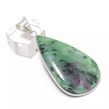 Ювелирное украшение ручной работы из серебра 925 пробы с рубиновым цозитом 2,21 дюйма c7Q43