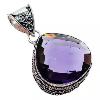 Ювелирное украшение ручной работы из серебра 925 пробы с аметистовым камнем 2,17 дюйма AH-834 2.2 фиолетовый