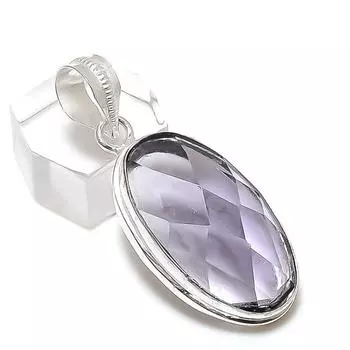 Ювелирное украшение ручной работы из серебра 925 пробы с аметистовым камнем 1,77 дюйма D4U39