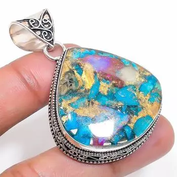 Ювелирное украшение в виде колючей устрицы ручной работы из стерлингового серебра 925 пробы 2,05 дюйма J9k98