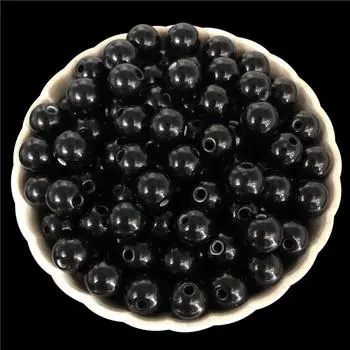 Ювелирные аксессуары, акриловые бусины, ожерелье, браслет, свободные бусины, 50 шт., 6 мм, круглые фурнитура «сделай сам», подарок, однотонный цвет, ручная работа 5