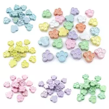 Ювелирные аксессуары, браслет, кошачья лапа, свободные бусины, материалы ручной работы, сделай сам, 5 шт., блестящее ожерелье с УФ-покрытием, аксессуары жёлтый