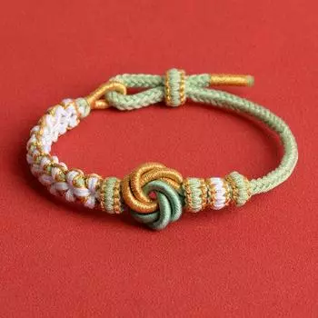 Ювелирные аксессуары Браслет ручной работы с концентрическим узлом Хлопковый браслет DIY Аксессуары