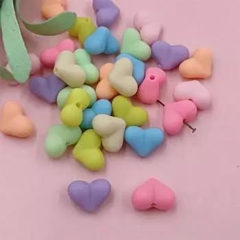 Ювелирные аксессуары «сделай сам», 30 шт., креативные модные однотонные резиновые бусины, 9 цветов, материалы для изготовления сердечек, 15x11 мм, цепочка для мобильного телефона синий