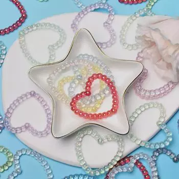 Ювелирные аксессуары «сделай сам», 39,6*36,8 мм, серьги из акрила для браслета, ожерелья, модный дизайн, аксессуары в виде сердца любви 10Pcs разноцветный