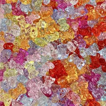 Ювелирные изделия 16*24,2 мм аксессуары конфеты DIY телефонная цепочка бусины прозрачный материал для изготовления мода ручная работа 10 шт акриловые хрустальные аксессуары розовый