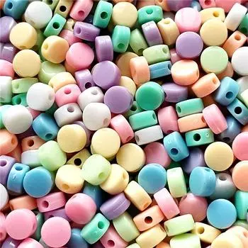 Ювелирные изделия Аксессуары Браслет Ожерелье Изготовление Системы Круглый Мода DIY 100 Шт Макарон Цвет 8/10 мм Кремовый Плоские Бусины Аксессуары 8mm циан