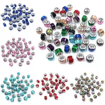 Ювелирные изделия аксессуары мода свободные бусины ручной работы материал для изготовления сережек 10 шт ожерелье браслет сплав кристалл изысканный 9 мм DIY аксессуары