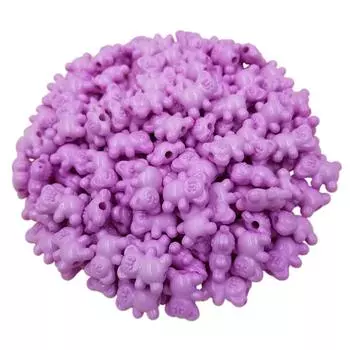 Ювелирные изделия аксессуары свободные разделительные бусины подвеска акриловые конфетного цвета DIY поделки милый медведь 20 шт 14*12 мм ожерелье браслет горячая распродажа бусины