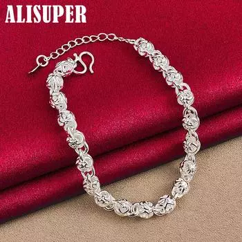 Ювелирные изделия-браслет-цепочка из стерлингового серебра 925 пробы 20cm