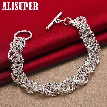 Ювелирные изделия-браслеты из стерлингового серебра 925 пробы 20cm