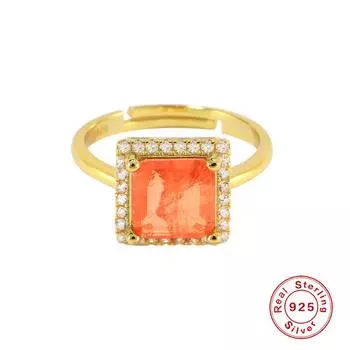 Ювелирные изделия Canner, стерлинговое серебро 925 пробы, регулируемые кольца, ювелирные изделия с бриллиантами, женские кольца, подарок высокого ювелирного искусства золотой