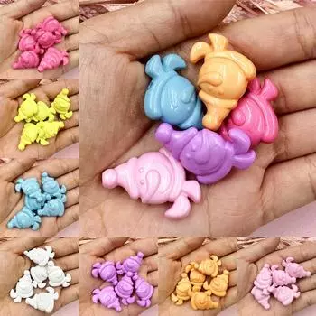 Ювелирные изделия DIY Ювелирные аксессуары Рождество 23,5*32 мм Акриловые бусины Сплошной цвет Для изготовления браслетов и сережек 5 шт. Материалы из бисера Аксессуары для снеговика синий