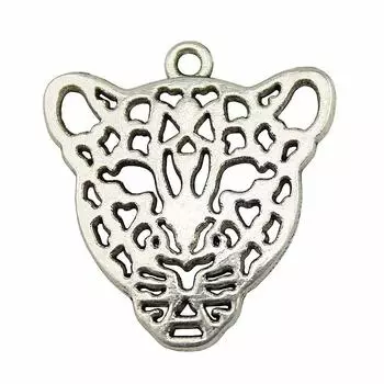 Ювелирные изделия для мужчин Подвески в виде головы леопарда Лот Подвеска для телефона 5 шт.