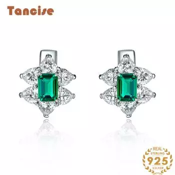 Ювелирные изделия для Танциз S925 Чистое серебро Ушной ноготь 18-каратное золото Коготь Простая и универсальная форма любви Зажим для ушей с инкрустацией гуся и желтым бриллиантом жёлтый